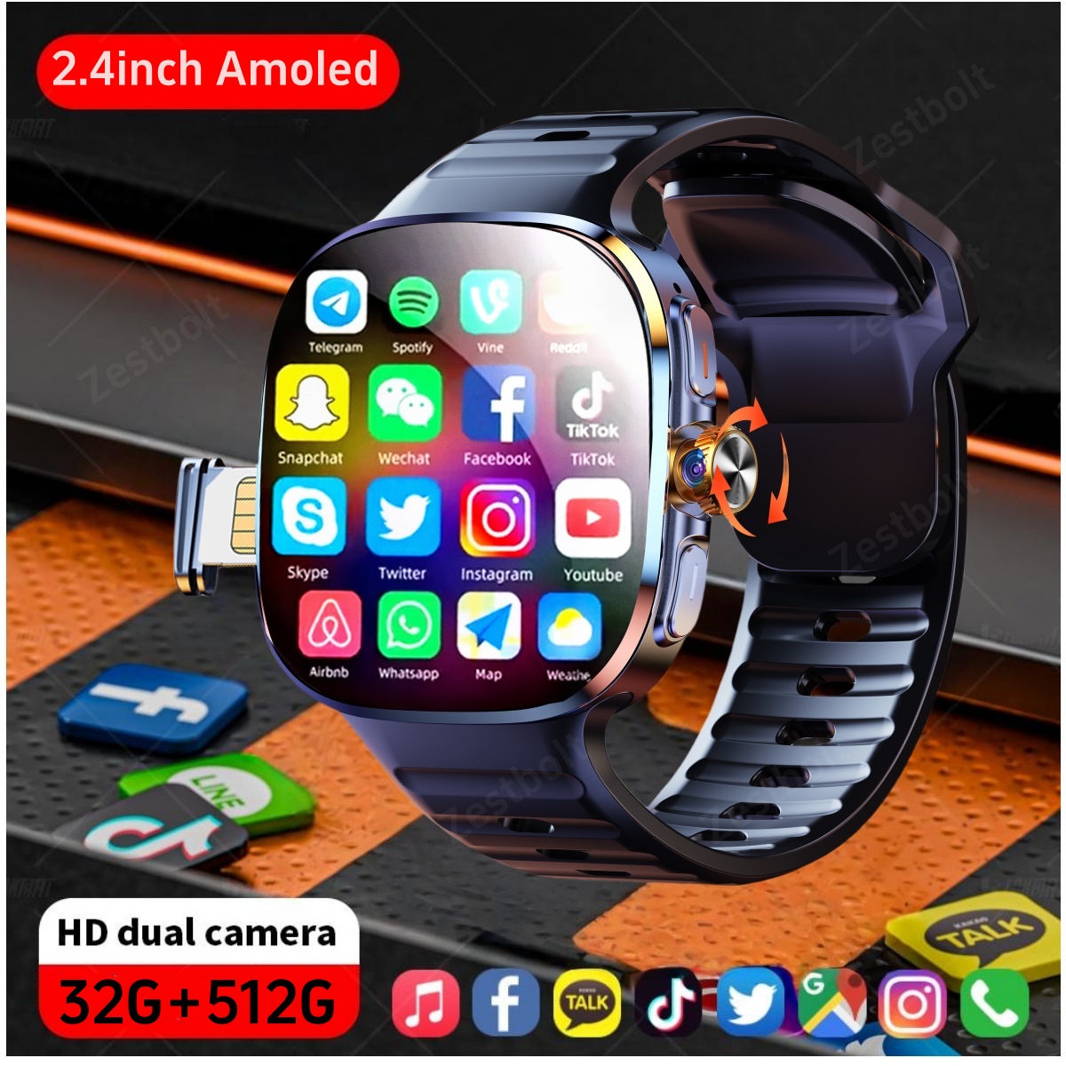 Seaweed Snack - Reloj inteligente M99 con pantalla Amoled