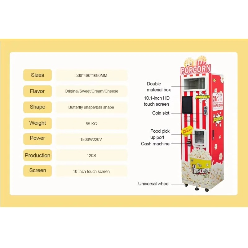 Máquina Expendedora de Palomit - Popcorn reseña y precio