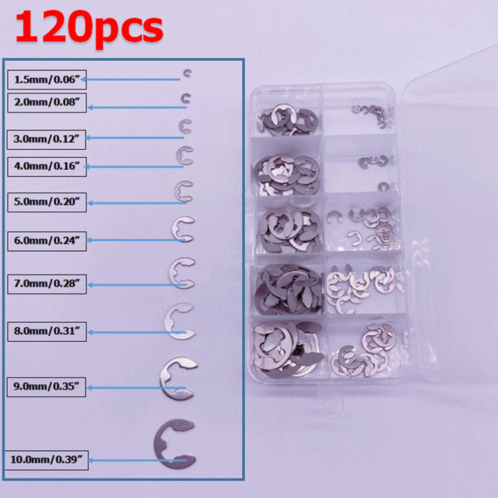 120 Uds E-Clips C Clips Kit de - Nuts Mix reseña y precio
