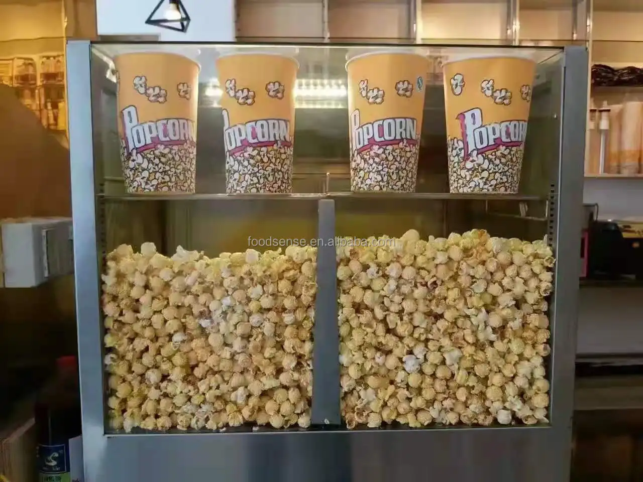 Gabinete Comercial de Aislamie - Popcorn reseña y precio